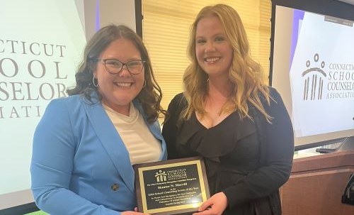 Hunter Merrill named 2024 School Counseling Intern of the Year Hunter Merrill named 2024 School Counseling Intern of the Year