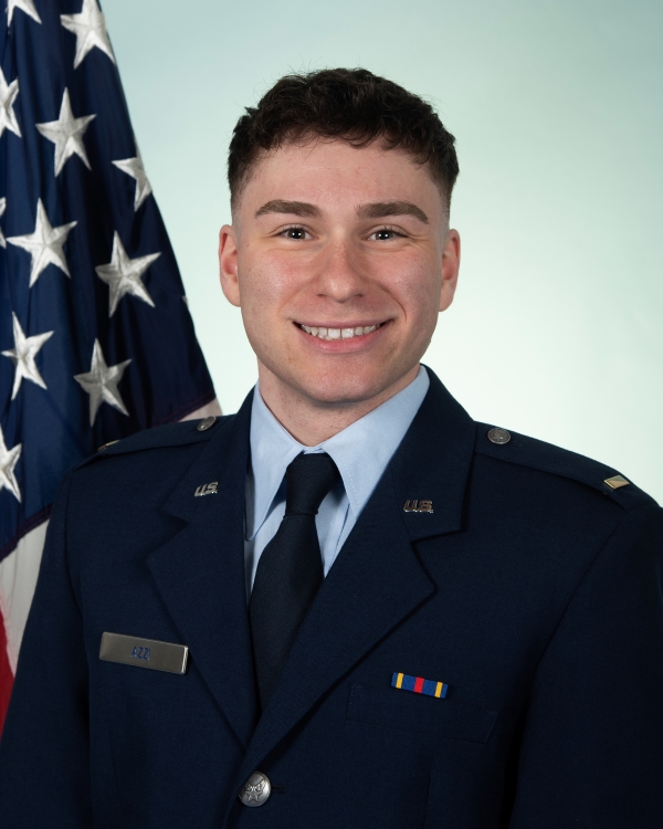 Michael Azzi will soon be sworn in as an Air Force Intelligence Officer and receive an M.S. in Homeland Security