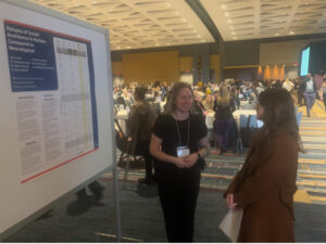 Olivia Hoft presents her research at the CTABA Conference in Feb. 2025