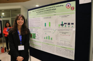 Sophia Chiaia presenting her findings at Western Research Day.