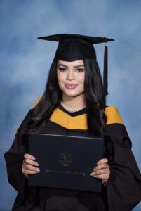 Nikita Sufia Karim, Graduate Research Fellow and M.S. Candidate in Artificial Intelligence, holding her B.S. in Computer Science from Western Connecticut State University.