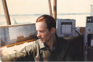 Neal Macmillen at Pease Air Force Base in Portsmouth, New Hampshire.