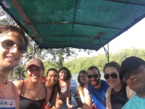 WCSU students who accompanied Dr. Theodora Pinou to Costa Rica.