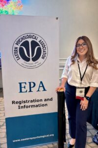 Yadira Reinoso at the Eastern Psychological Association Conference in Boston.