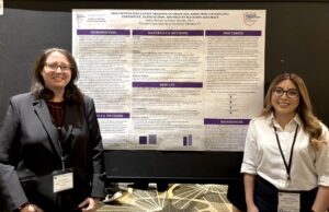 Assistant Professor of Psychology Dr. Mary Murphy with Yadira Reinoso at the Eastern Psychological Association Conference in Boston.
