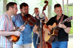 On the Trail with guest artist David Chernack performing at the U.S. Embassy in Berlin (photo credit Mark Straus)