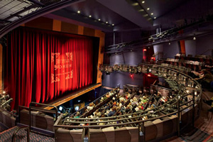 The WCSU VPA Theatre Mainstage, viewed from the left upper balcony.