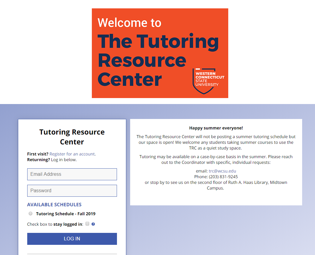 Scheduling Appointments Tutoring Resource Center