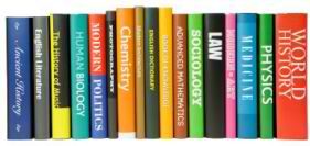A collection of books