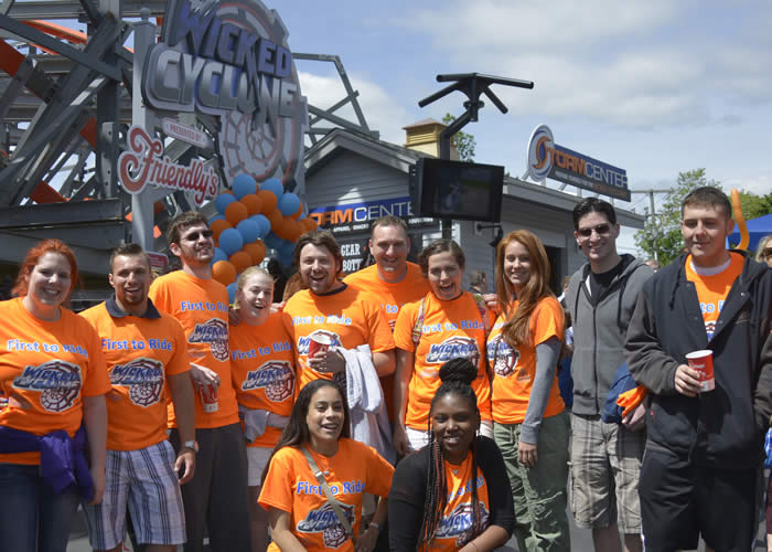 Image of WCSU meteorology students at 'Wicked Cyclone'