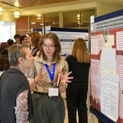 Student presents on WRD (western research day)