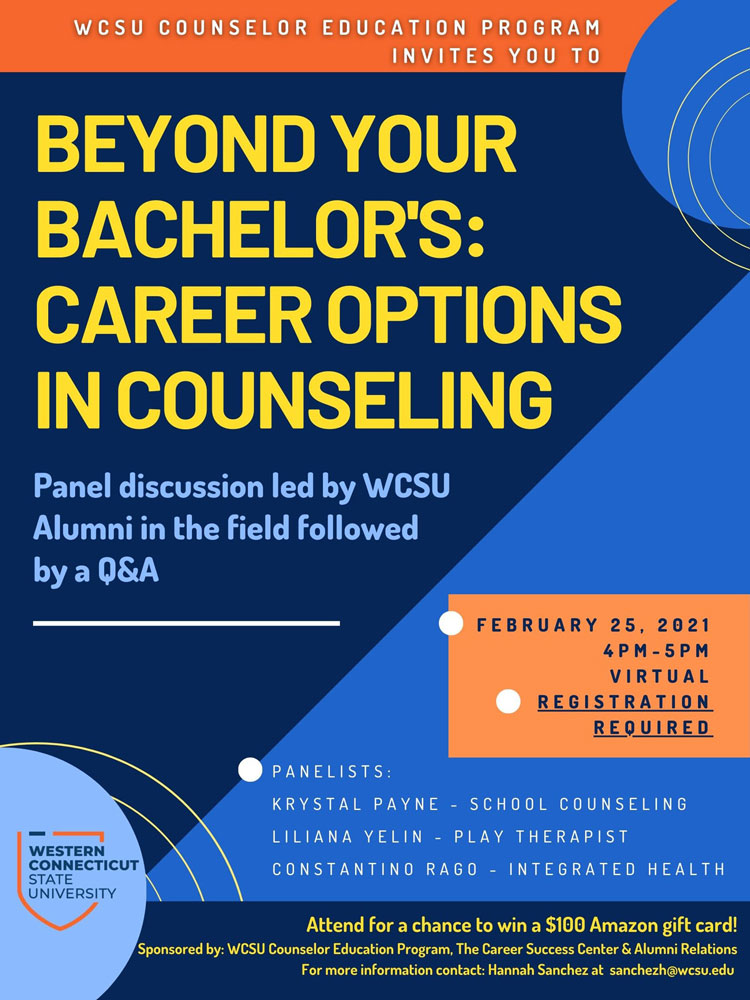 Career Options in Counseling flyer