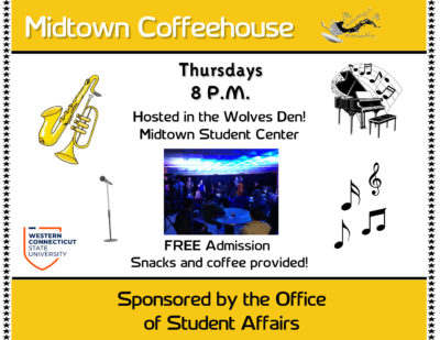Midtown Coffeehouse Thursdays at 8 pm in the Wolves Den
