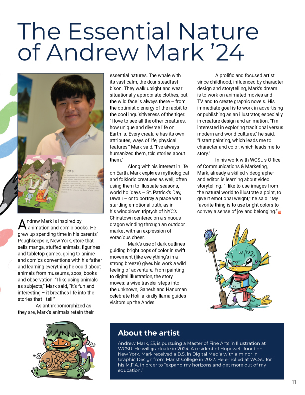 WCSU Magazine - Andrew Mark ’24