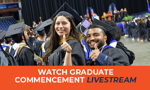 Graduate commencement live grad