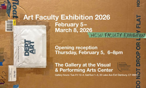 WCSU Art Faculty Exhibition Flyer