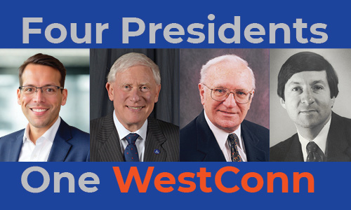 Jesse Bernal, Stephen Feldman, James Roach, and James Schmotter have a conversation connecting WestConn’s past, present, and possibilities.