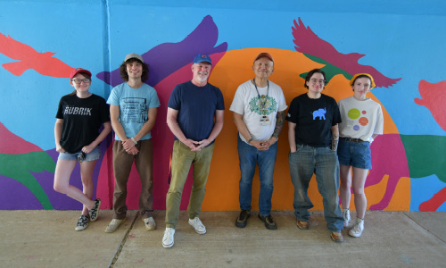 mural group photo